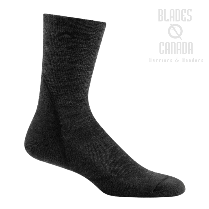Darn Tough 1972 Light Hiker Micro Crew, Lightweight Hiking Sock - Black