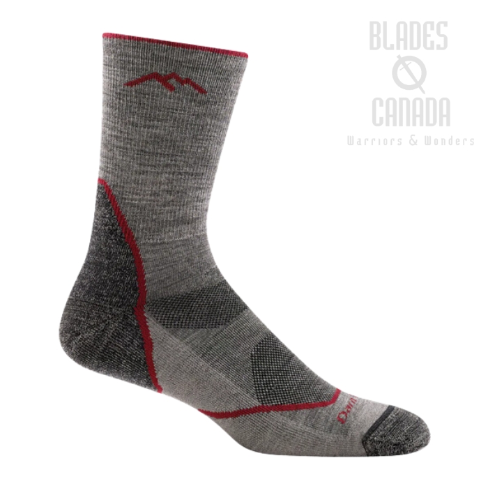 Darn Tough 1972 Light Hiker Micro Crew, Lightweight Hiking Sock - Taupe