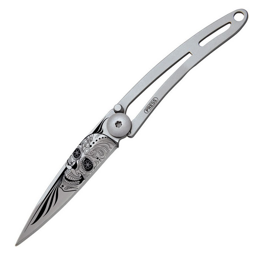 Deejo Naked 15g Latino Folding Knife, Stainless, DEE7CN021