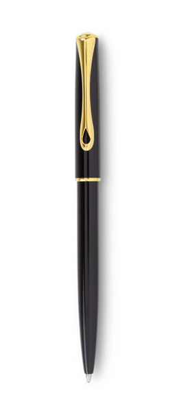 Diplomat Traveller Ballpen, Black with Gold Accents, DD40706040