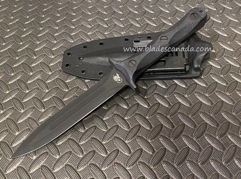 Hinderer EK Dagger O-1 DLC, Black Parkarized w/ Kydex Sheath