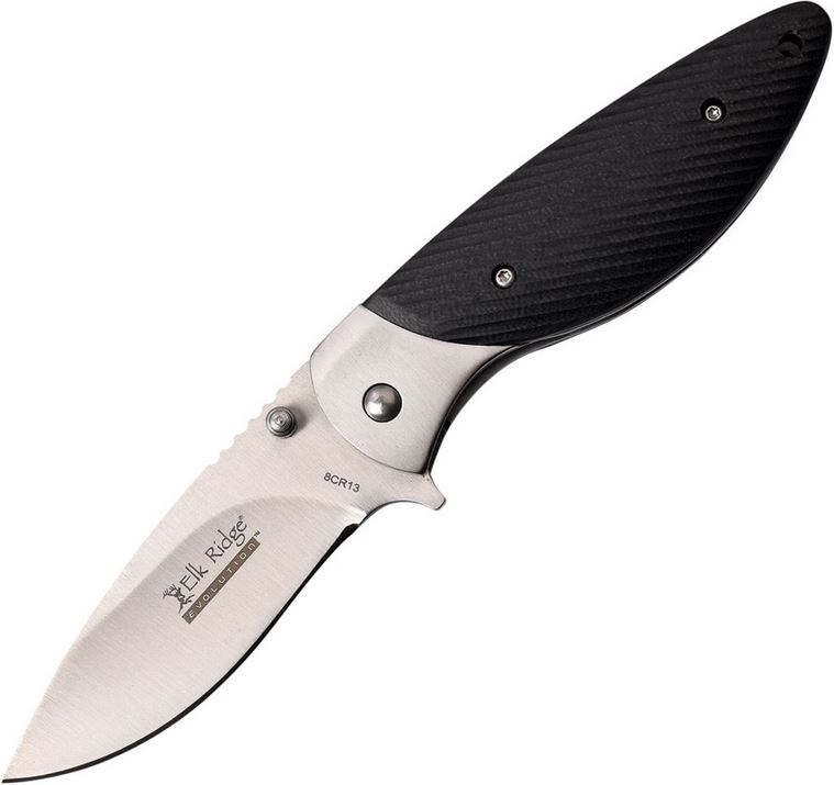 Elk Ridge Knives Evolution Flipper Folder, G10, EREFDR006BK