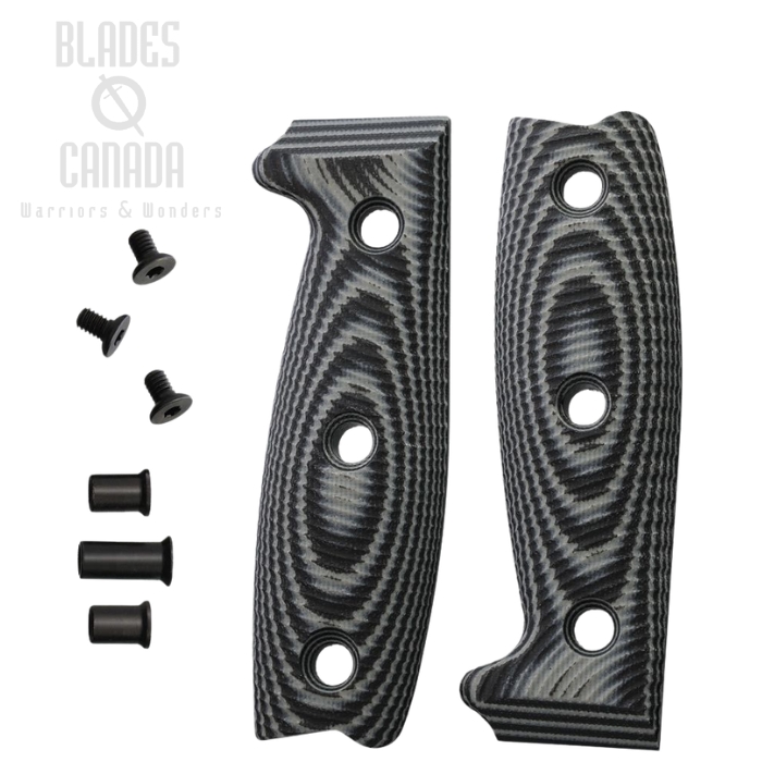 (image for) ESEE Handle for ESEE 4, G10 Black/Grey, 4-3D-002