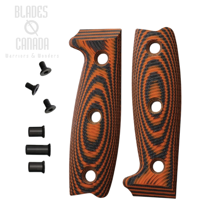 (image for) ESEE Handle for ESEE 4, G10 Black/Orange, 4-3D-006