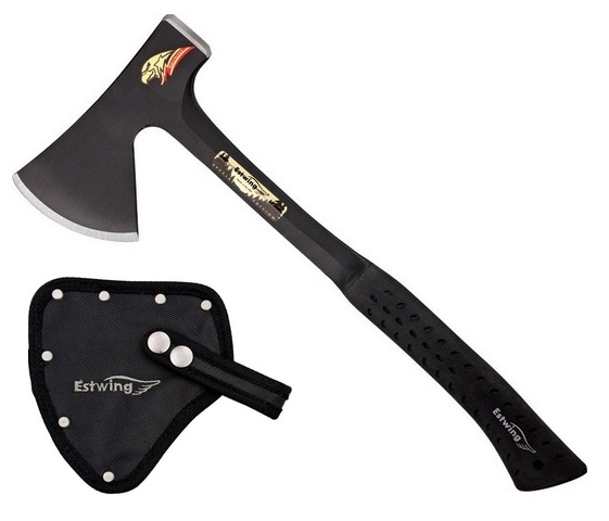 Estwing E44ASE Camper's Axe Special Black, Nylon Axe Belt Sheath