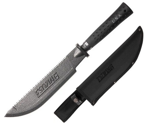 Estwing EBM Sawback Machete 12", Nylon Sheath