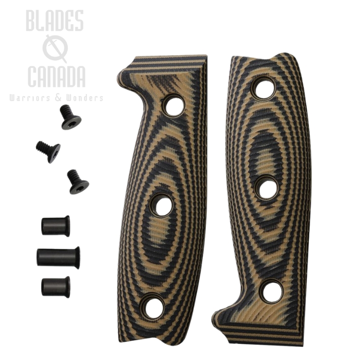 (image for) ESEE Handle for ESEE 4, G10 Black/Coyote Brown, 4-3D-005