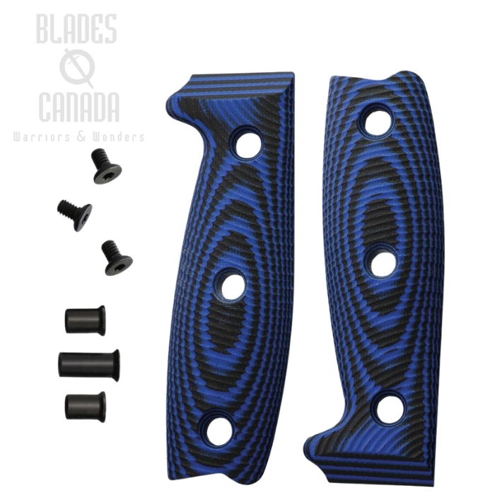 (image for) ESEE Handle for ESEE 4, G10 Black/Blue, 4-3D-008