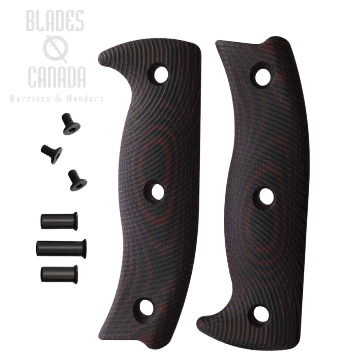 (image for) ESEE Handle for ESEE 5, G10 Black/Red, 5-3D-004