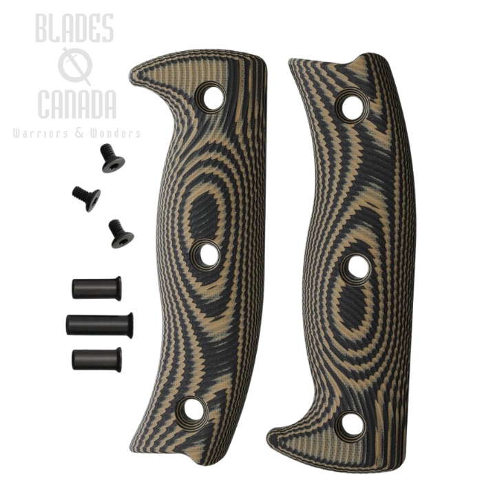 (image for) ESEE Handle for ESEE 5, G10 Black/Coyote Brown, 5-3D-005