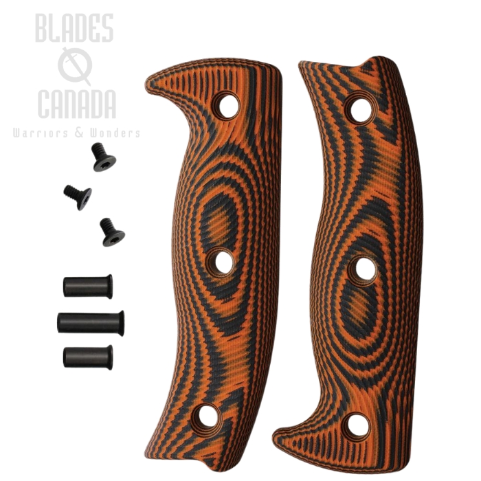 (image for) ESEE Handle for ESEE 5, G10 Black/Orange, 5-3D-006