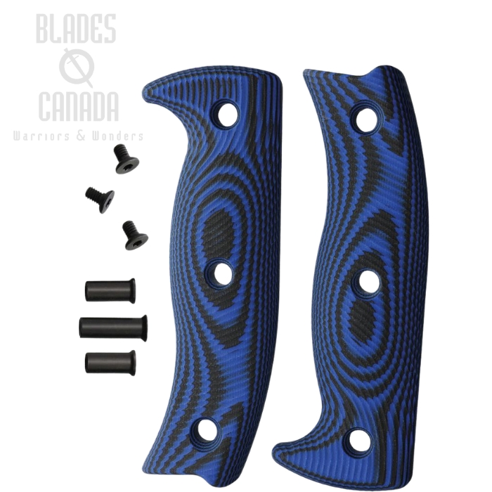 (image for) ESEE Handle for ESEE 5, G10 Black/Blue, 5-3D-008