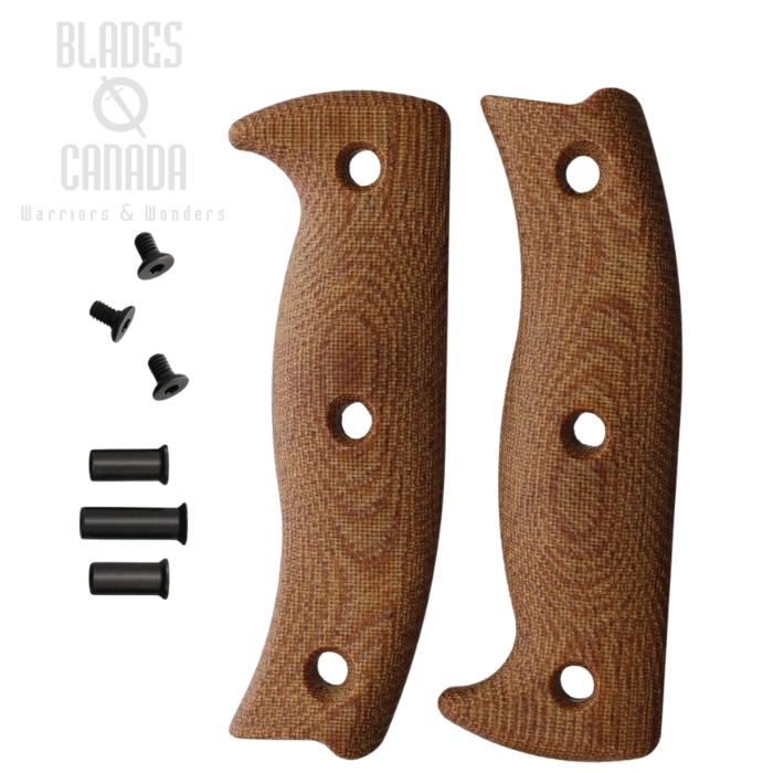 (image for) ESEE Handle for ESEE 5, Micarta Brown, 5-3D-11