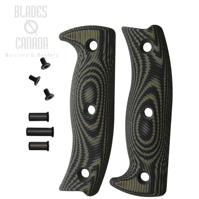 (image for) ESEE Handle for ESEE 6, G10 Black/OD Green, 6-3D-003