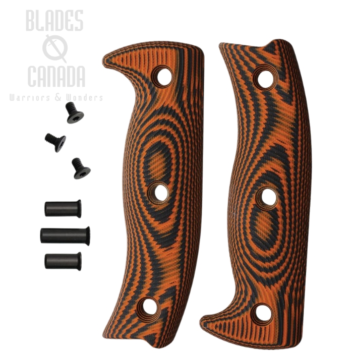 (image for) ESEE Handle for ESEE 6, G10 Black/Orange, 6-3D-006