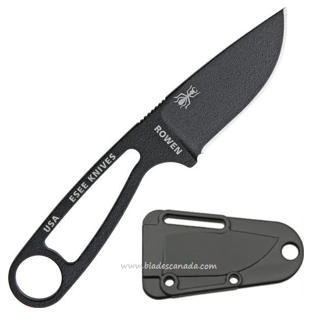 ESEE Izula Signature Mode Fixed Blade Knife, 1095 Carbon, Molded Sheath