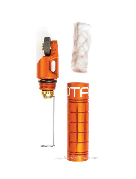 Exotac nanoSPARK compact firestarter - Blaze Orange - Click Image to Close