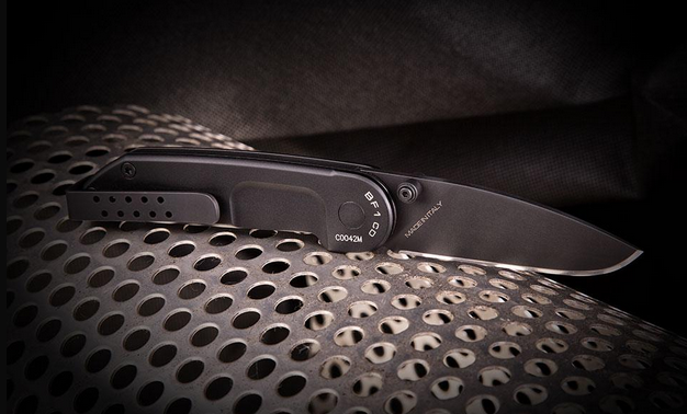 Extrema Ratio BF1 CD Folding Knife, N690 Black, Aluminum Black Ruvido