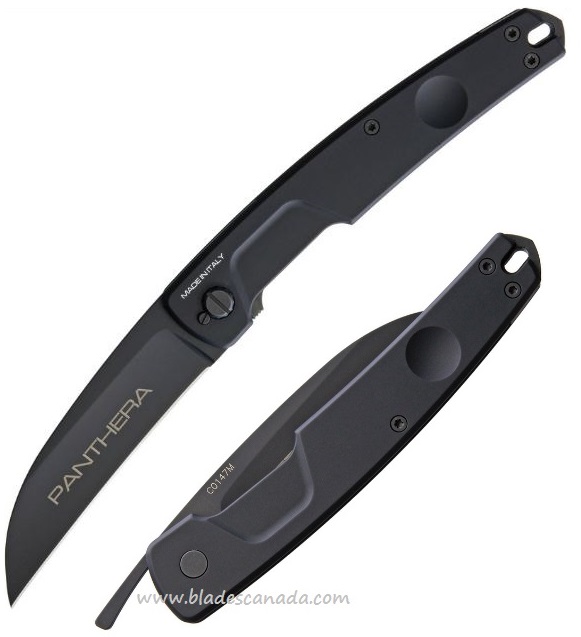 Extrema Ratio Panthera Folding Knife, N690 Wharncliffe, Aluminum Black, Glass Breaker - Click Image to Close
