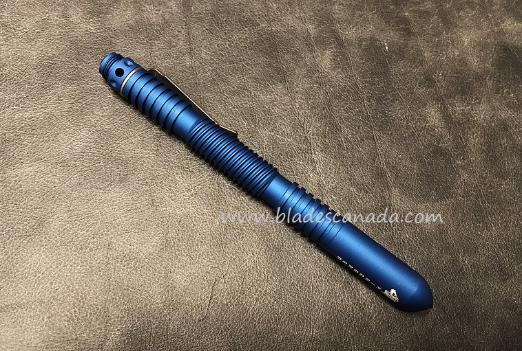 Hinderer Extreme Duty Pen Spiral Aluminum Hardcoat - Blue Matte - Click Image to Close