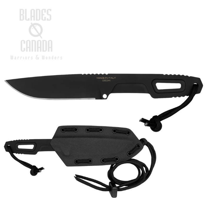 Extrema Ratio Satre FX Fixed Blade Knife, N690 Black, Black Handle, Kydex Sheath (image for) Extrema Ratio Satre FX Fixed Blade Knife, N690 Black, Black Handle, Kydex Sheath