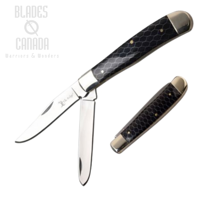(image for) Elk Ridge ER938BK Slipjoint Folding Pocket Knife, Black Handle