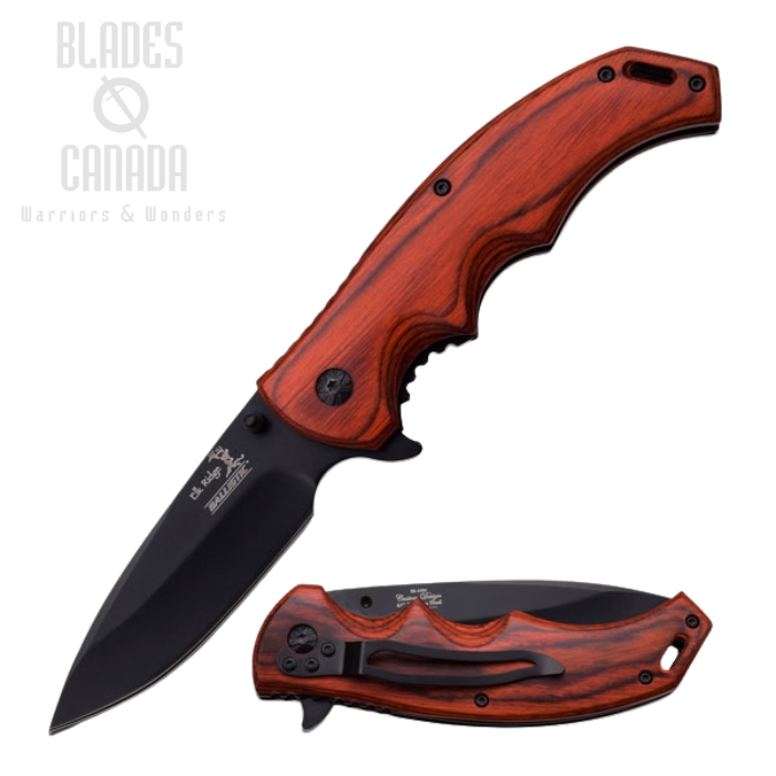 (image for) Elk Ridge ERA004BW Wood Folder Assisted Opening