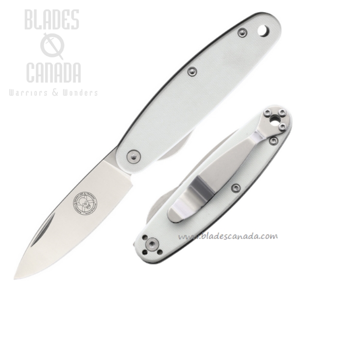 (image for) ESEE Churp Folding Knife, D2 Satin, G10 White, BRKC7