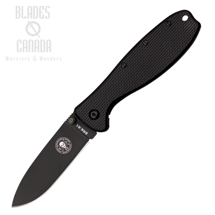 (image for) ESEE Zancudo Framelock Folding Knife, D2 Steel, GFN Black/Stainless, BRKR2B