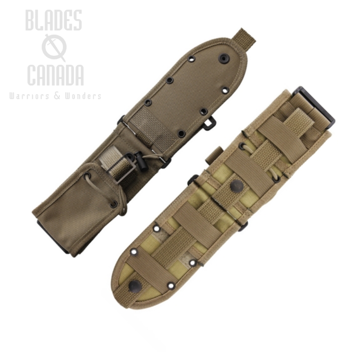 (image for) ESEE 52MBK Molle Back Attachment for Models 5/6/Laser Strike - Khaki, 52MBK