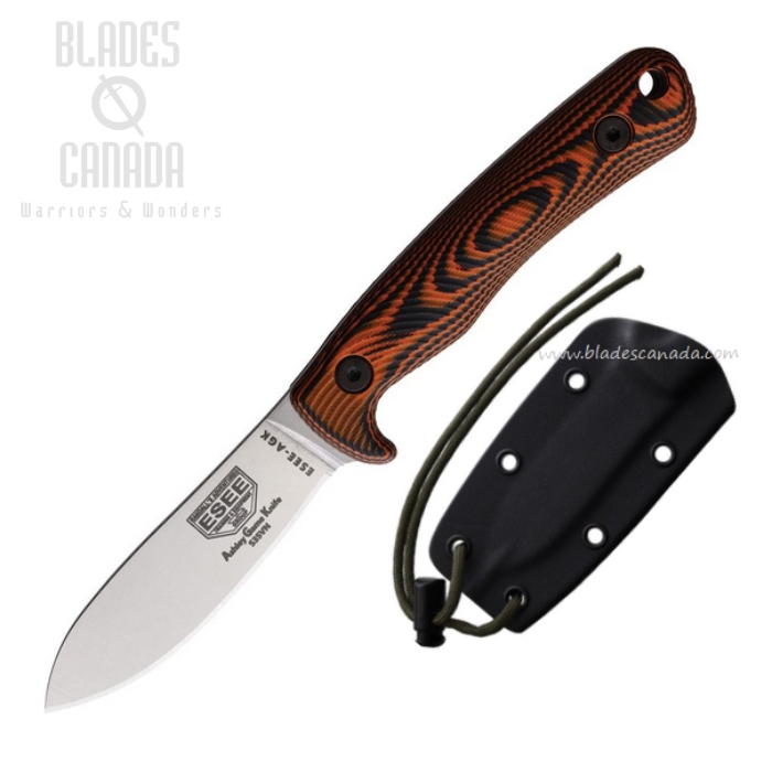 (image for) ESEE Ashley Emerson Game Fixed Blade Knife, S35VN SW, G10 Orange/Black, ESAGK35VOR