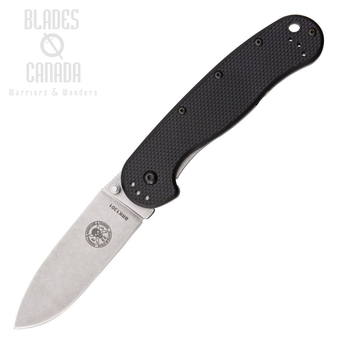 (image for) ESEE Avispa Framelock Folding Knife, AUS 8, GFN Black/Stainless, BRK1301