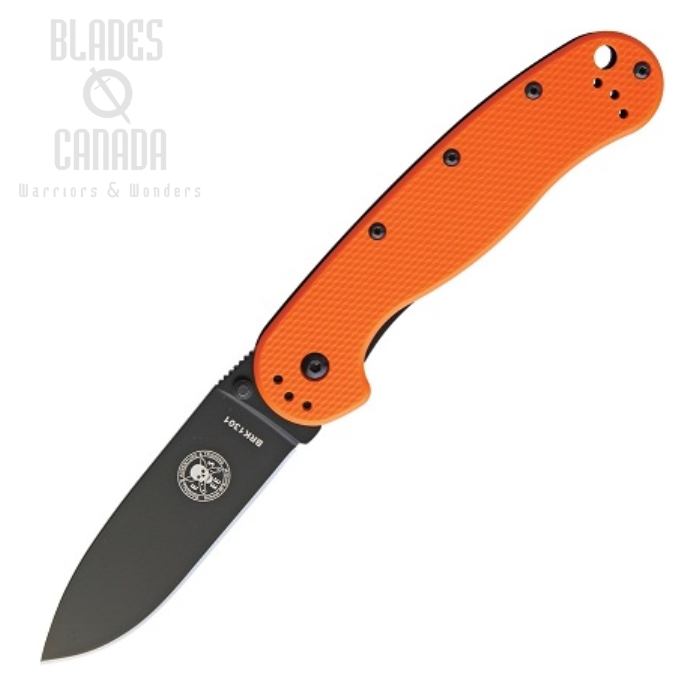 (image for) ESEE Avispa Framelock Folding Knife, AUS 8, GFN Orange/Stainless, BRK1301ORB