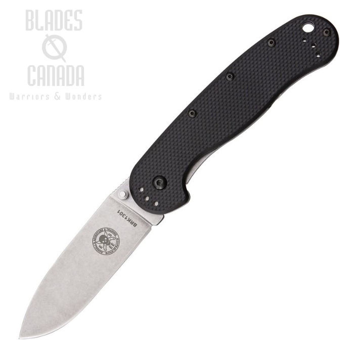 (image for) ESEE Avispa Framelock Folding Knife, D2 Steel, GFN Black/Stainless, BRK1302
