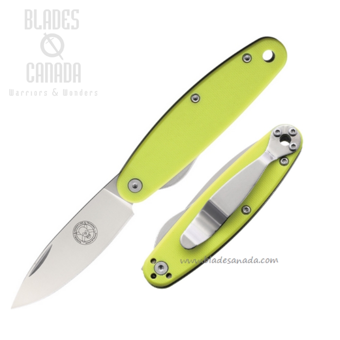 (image for) ESEE Churp Folding Knife, D2 Satin, G10 Yellow, BRKC5