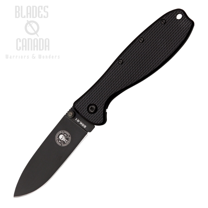 (image for) ESEE Zancudo Framelock Folding Knife, AUS 8A, GFN Black/Stainless Black, BRKR1B
