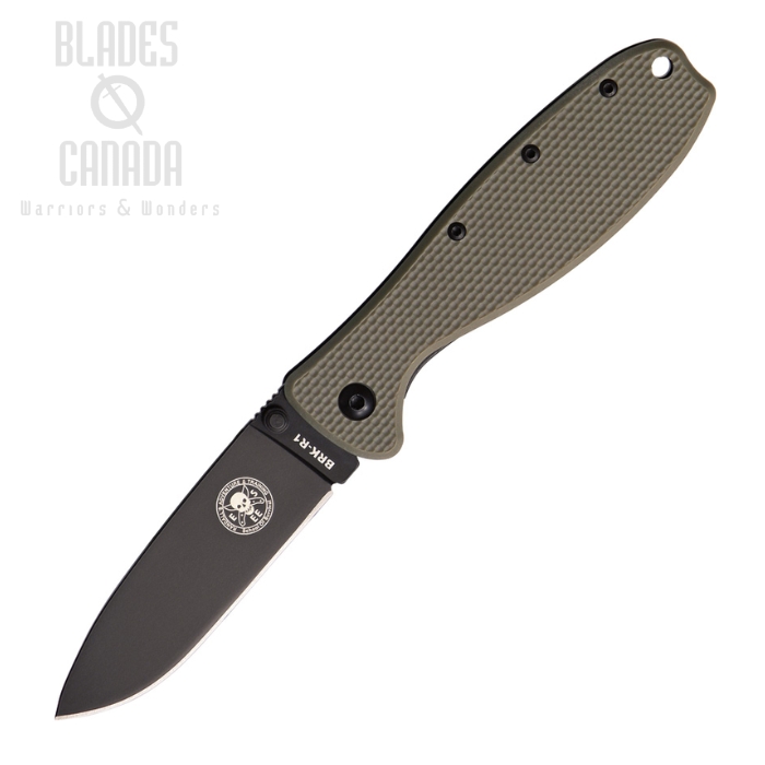 (image for) ESEE Zancudo Framelock Folding Knife, AUS 8A, GFN Tan/Stainless, BRKR1DTB