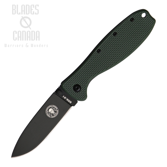 (image for) ESEE Zancudo Framelock Folding Knife, AUS 8A, GFN OD/Stainless, BRKR1ODB