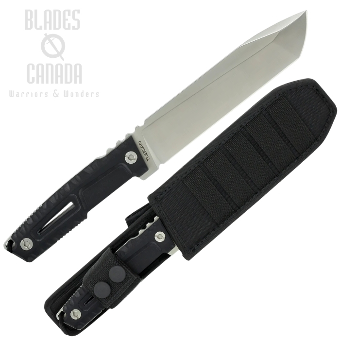 Extrema Ratio Tuscan Fixed Blade Knife, N690 Satin, G10 Black, Black Sheath (image for) Extrema Ratio Tuscan Fixed Blade Knife, N690 Satin, G10 Black, Black Sheath