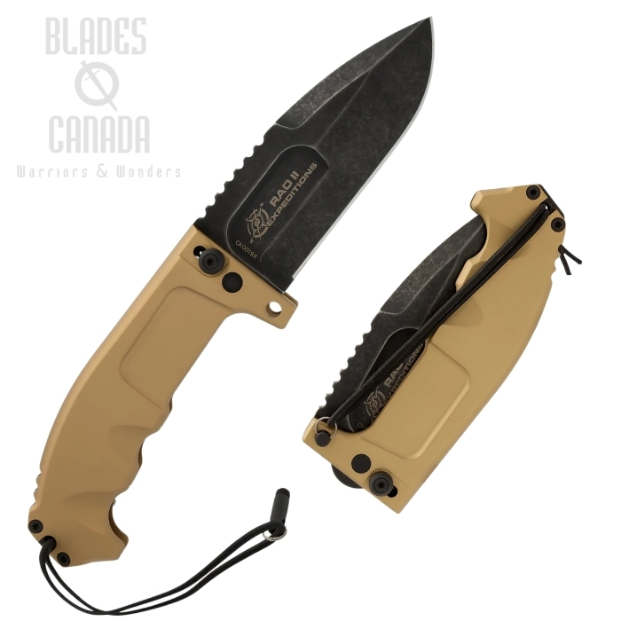 Extrema Ratio RAO II Expeditions Folding Knife, N690 Dark Stone, Aluminum Desert (image for) Extrema Ratio RAO II Expeditions Folding Knife, N690 Dark Stone, Aluminum Desert