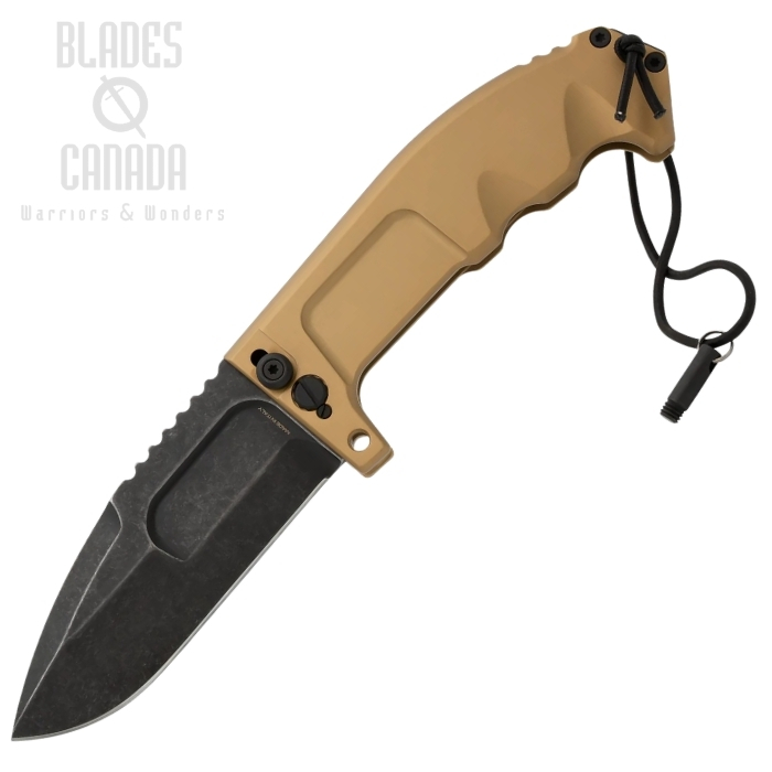 (image for) Extrema Ratio RAO II Expeditions Folding Knife, N690 Dark Stone, Aluminum Desert