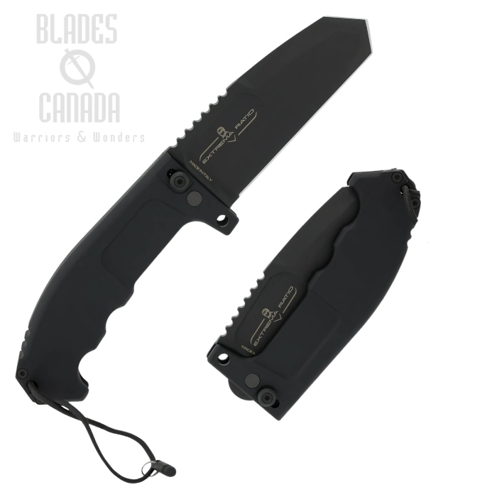 Extrema Ratio RAO Folding Knife, N690 Black, Aluminum Black Ruvido (image for) Extrema Ratio RAO Folding Knife, N690 Black, Aluminum Black Ruvido