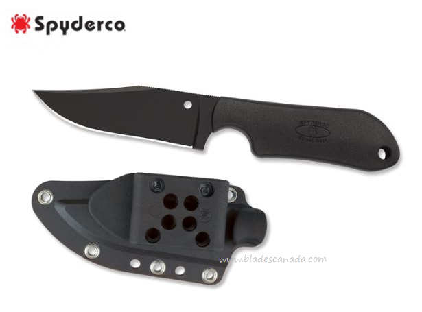 Spyderco Street Lightweight Beat Fixed Blade Knife, VG10, FRN Black, FB15PBBK