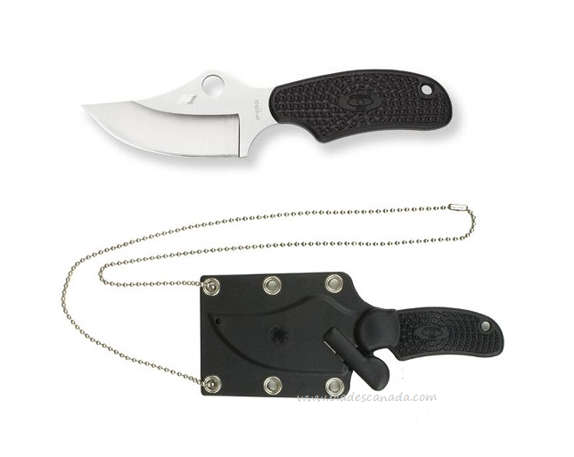 Spyderco ARK Salt Fixed Blade Knife, H1 Steel, FRN Black, FB35PBK