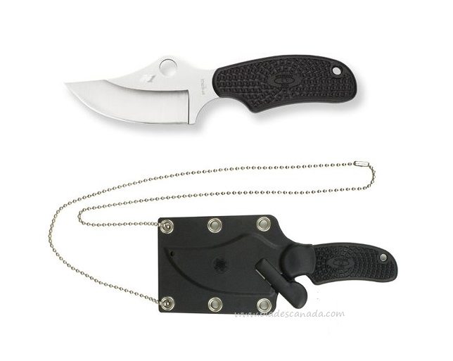 Spyderco ARK Salt Fixed Blade Knife, H1 Steel, FRN Black, FB35PBK - Click Image to Close