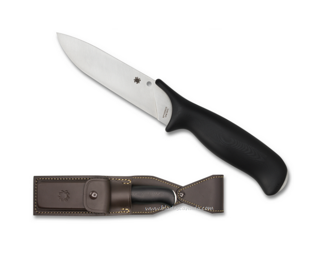 Spyderco Zoomer Fixed Blade Knife, CPM-20CV, G10 Black, FB42GP