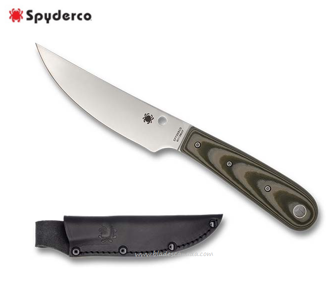 Spyderco Bow River Fixed Blade Knife, G10 Tan/OD Green, FB46GPOD