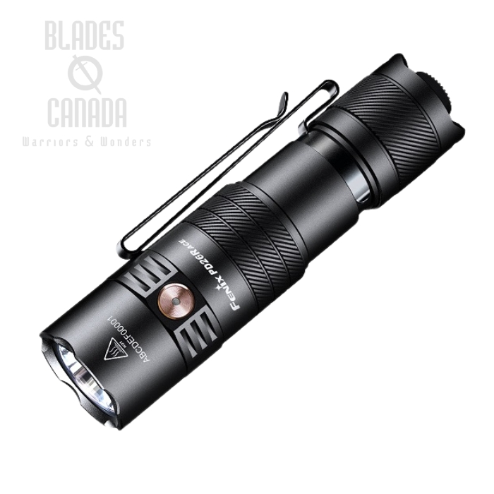 Fenix PD26R ACE Portable Flashlight, Black - 1300 Lumens