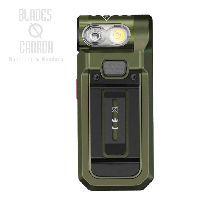 Fenix SW05R-UV Clip On Flashlight with UV Light, Spruce Green - 150 Lumens
