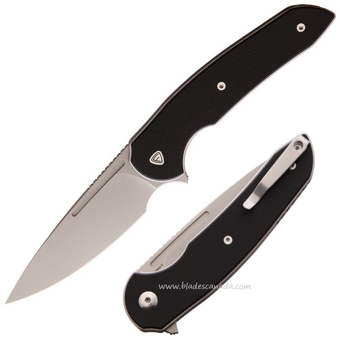 Ferrum Forge Stinger Flipper Folding Knife, Nitro V, G10 Black, FF005B